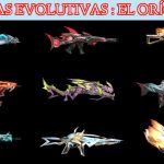 Todas las skins de armas evolutivas en Free Fire